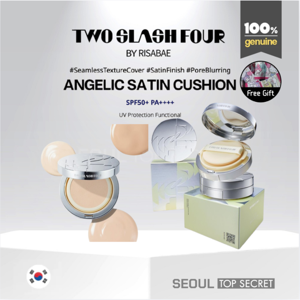 [TWO SLASH FOUR] (1+1) Angelic Satin Cushion 15g + รีฟิล 15g SPF50+ PA++++