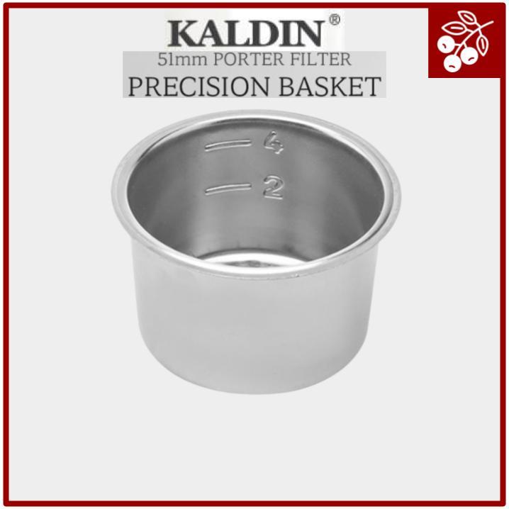 Precision 51 มม. Basic 4-Shot Filter Basket (ผนังเดียว) เข้ากันได้กับ DeLonghi / McNulty / Planit 51