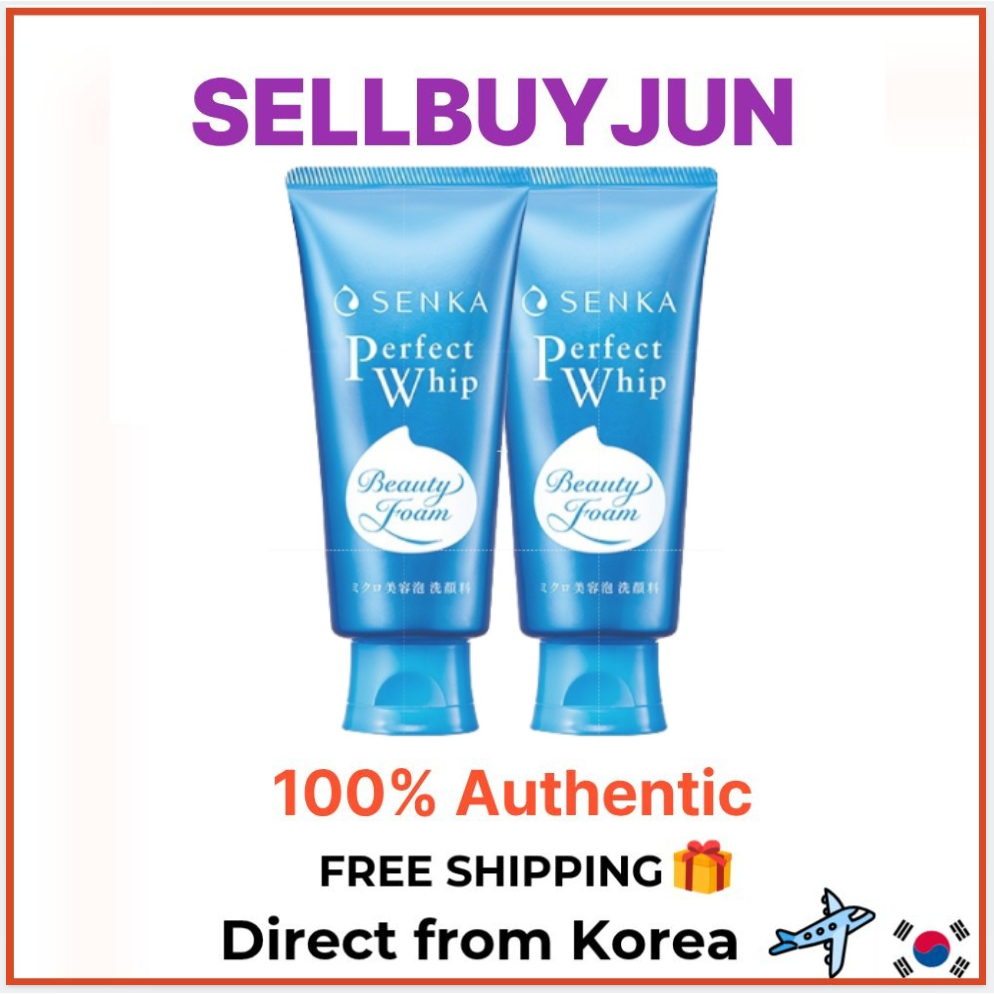 [Senka] Perfect Whip Facial Wash A คลีนซิ่งโฟม 120g 2P Set | ดีพ คลีนซิ่ง ไมโคร หนาแน่น โฟม มอยส์เจอ
