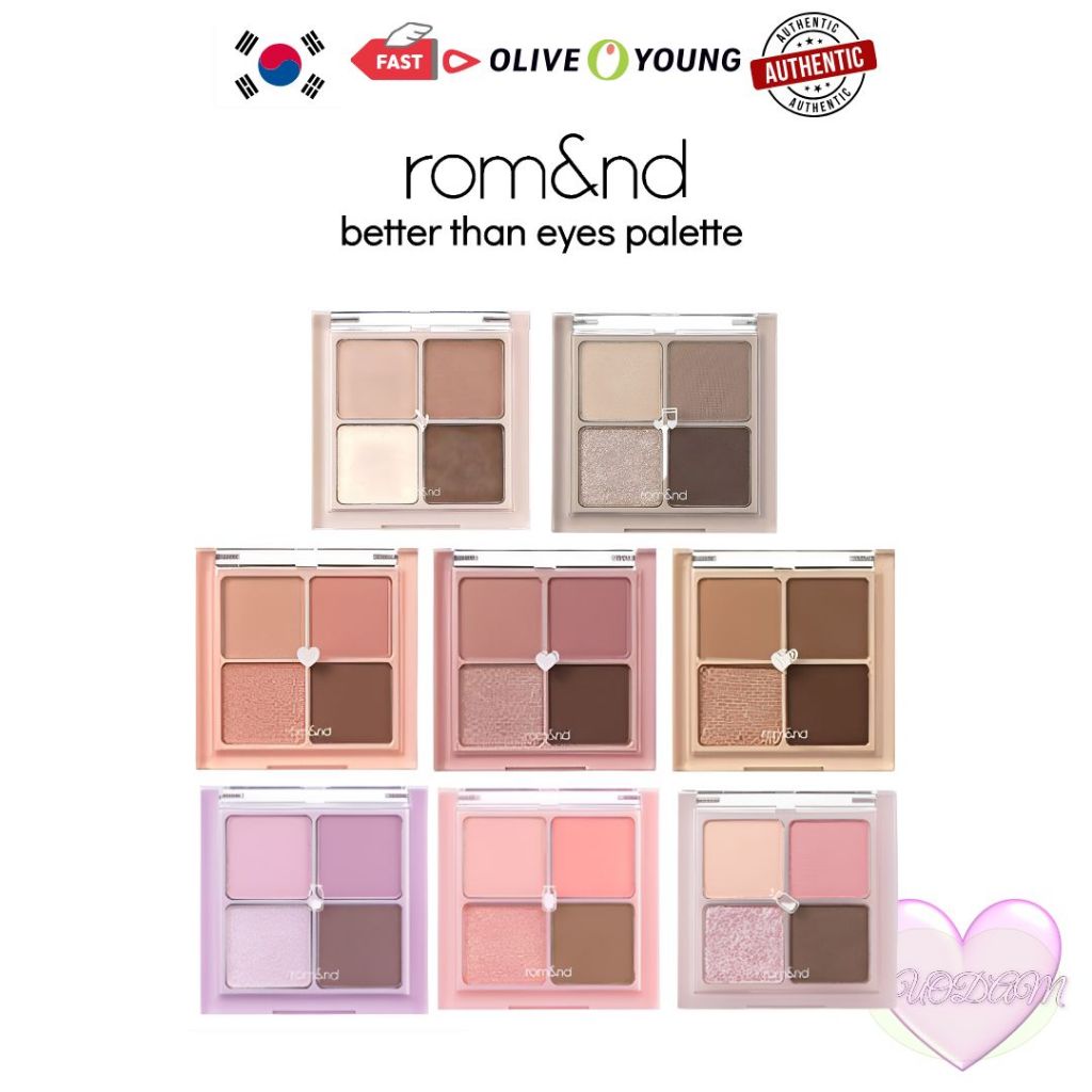 [KOREA] rom&nd Better Than Eyes Palette | Romand Eyeshadow Palette | จัดส่งจากกรุงเทพ เกาหลี