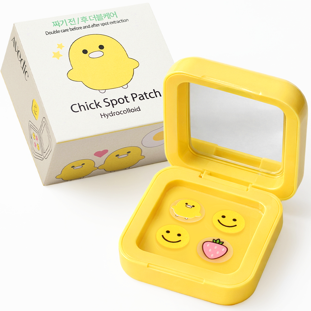 AVEDIC Awesome Hydrocolloid Spot Patch 32 ชิ้น 4 แผ่น 7 การออกแบบตัวละคร Face Patch K Beauty