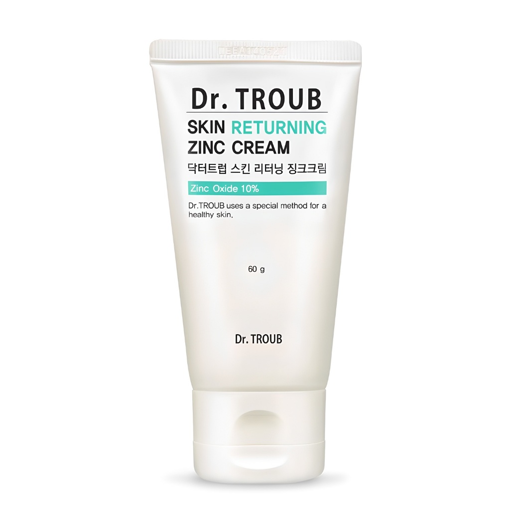 SIDMMOOL Dr. Trob Skin Returning Zinc Cream 60g 10% Zinc Oxide Blemish Care