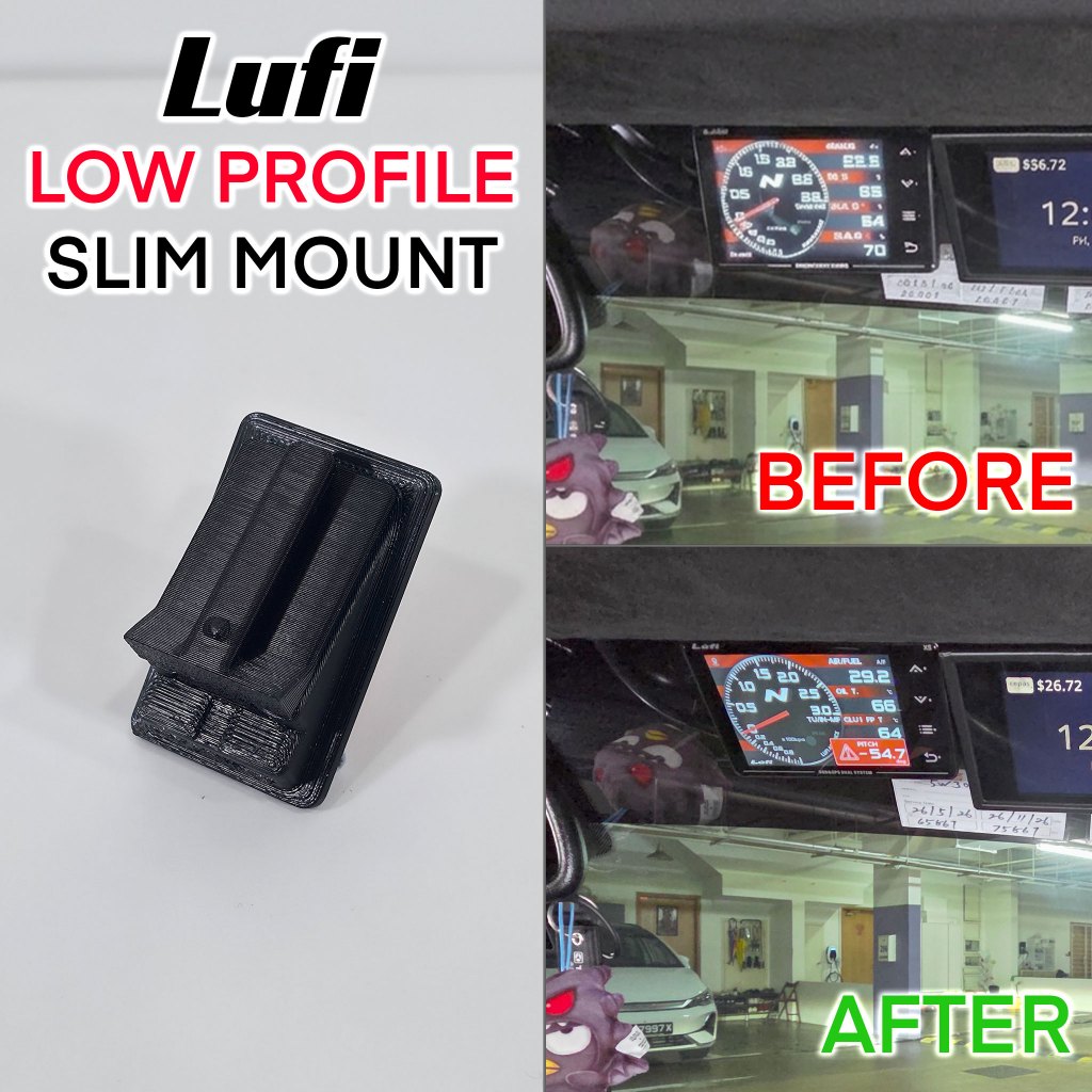 โปรไฟล์ต่ํา Slim Mount | สําหรับ Lufi | XS และ X7(รุ่นที่ 4) | โดย 3DP Solver