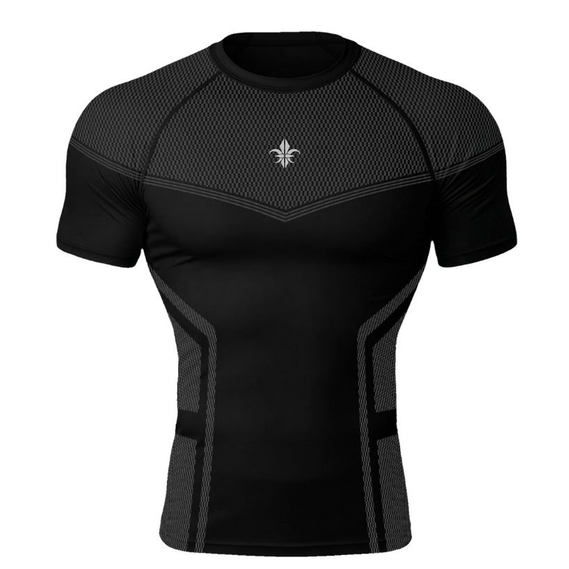🇰🇷 Carmid Silver Night Compression Short Sleeve Top Korea Edition ชุดกีฬาออกกําลังกาย Breathable 713