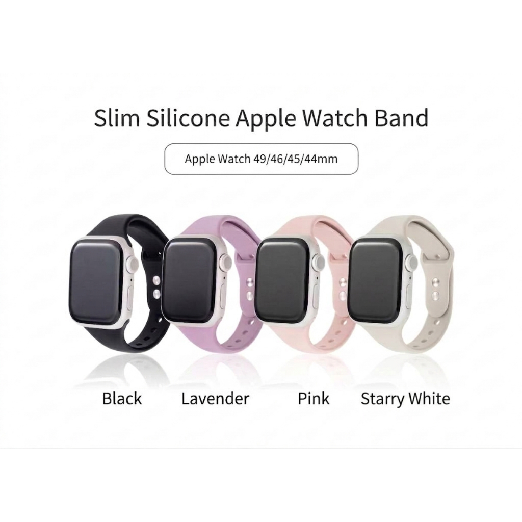 Gramas Colours Slim Silicone Apple Watch Band/Strap (49/46/45/44mm)