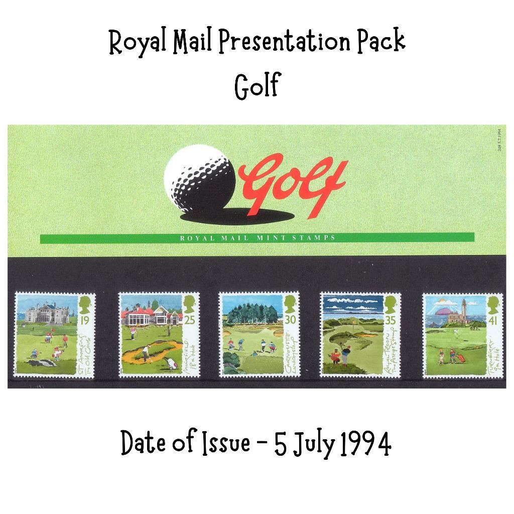 UK Royal Mail Mint Stamps 1994 GOLF Presentation Pack