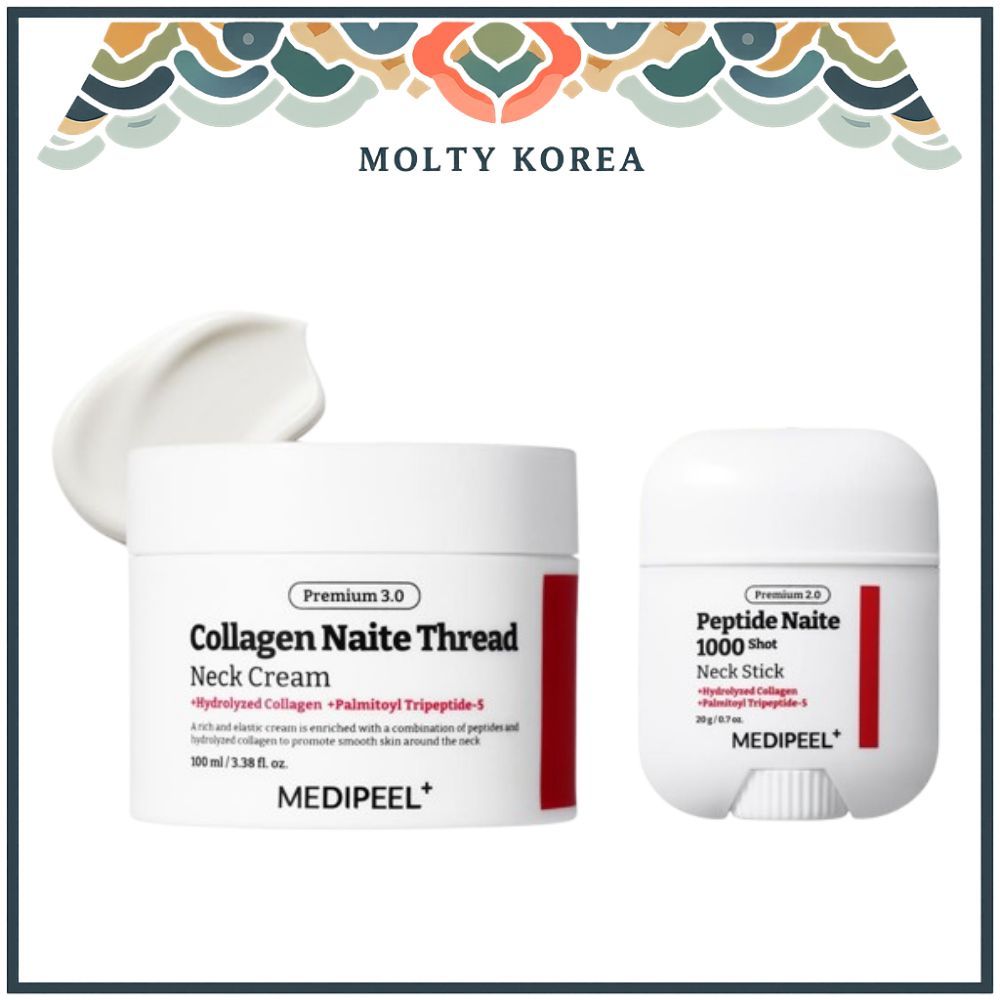 [MEDIPEEL] พรีเมี่ยมคอลลาเจน Naite Thread Neck Cream 3.0 100ml / พรีเมี่ยมเปปไทด์ Naite 1000 Shot Ne