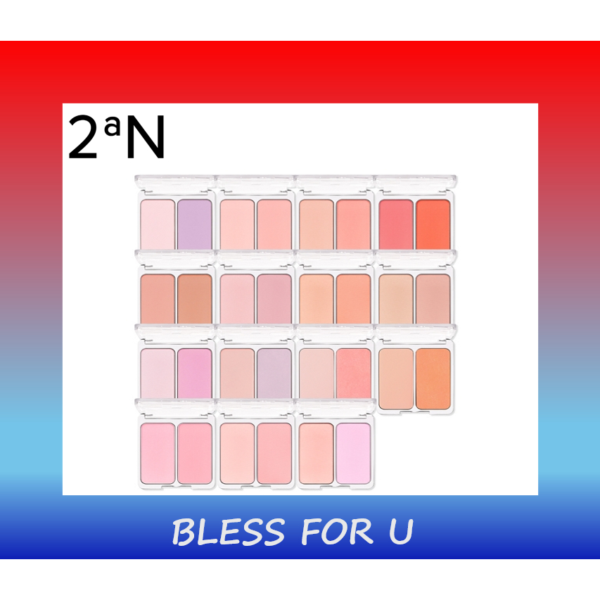 2aN Dual Cheek BLUSH(22 Colors)