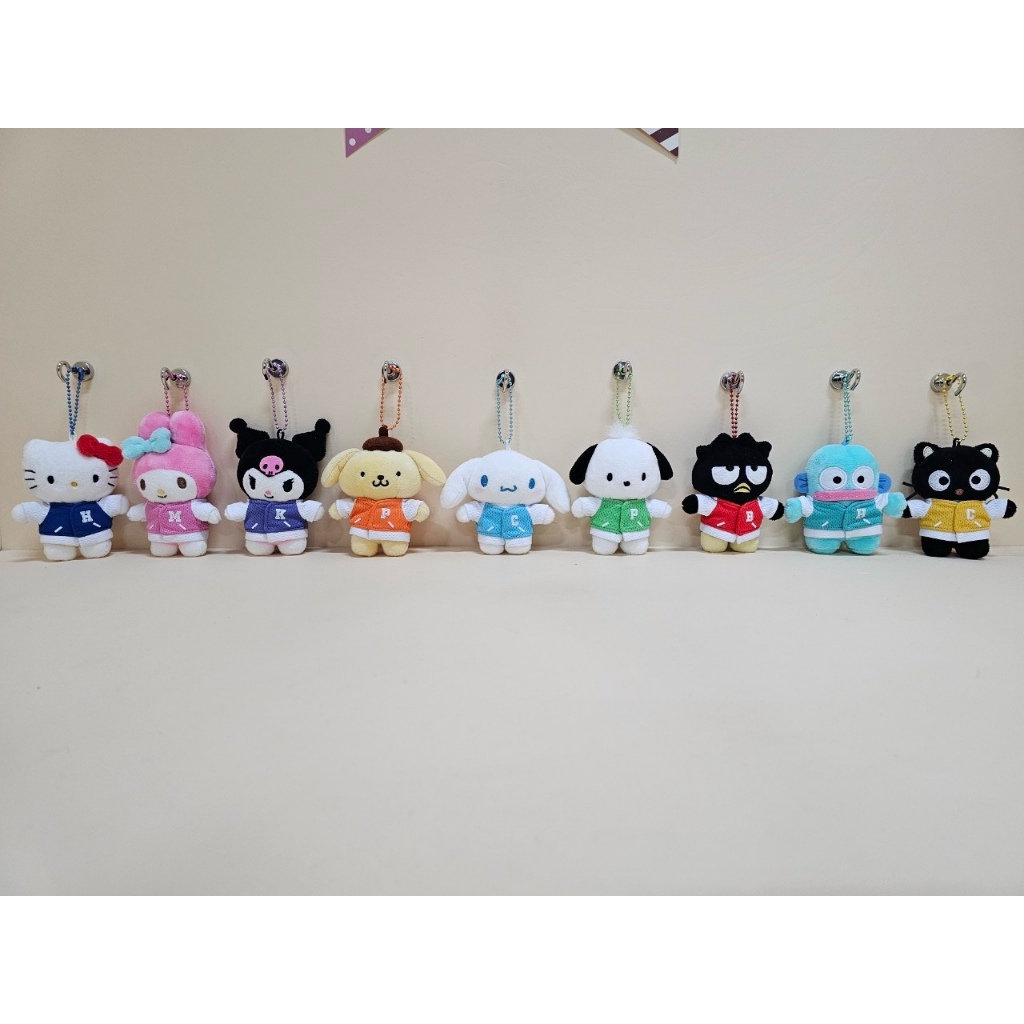 นำเข้าจากเกาหลี Sanrio ซานริโอ Campus พวงกุญแจตุ๊กตาสไตล์แคมปัส 8cm
