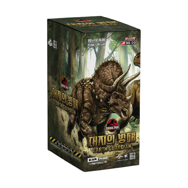 [JURASSIC PARK] TCG BS-02 Card Booster Pack – BS-02 Earth Guardian (เวอร์ชั่นเกาหลี) | Sealed Booster Box / การ์ดเกมเทรดดิ้ง