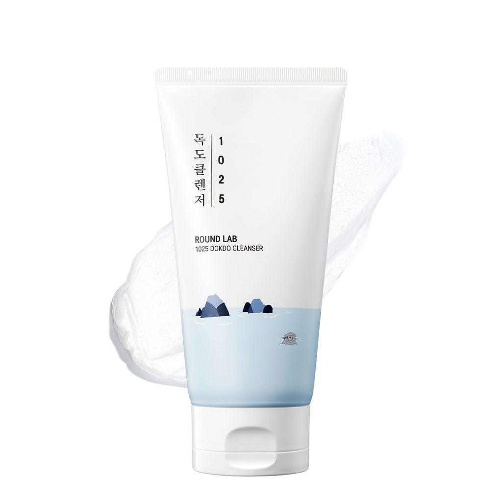 ROUND LAB 1025 Dokdo Cleanser Low pH Facial Cleanser สําหรับผิวแพ้ง่าย 150ml