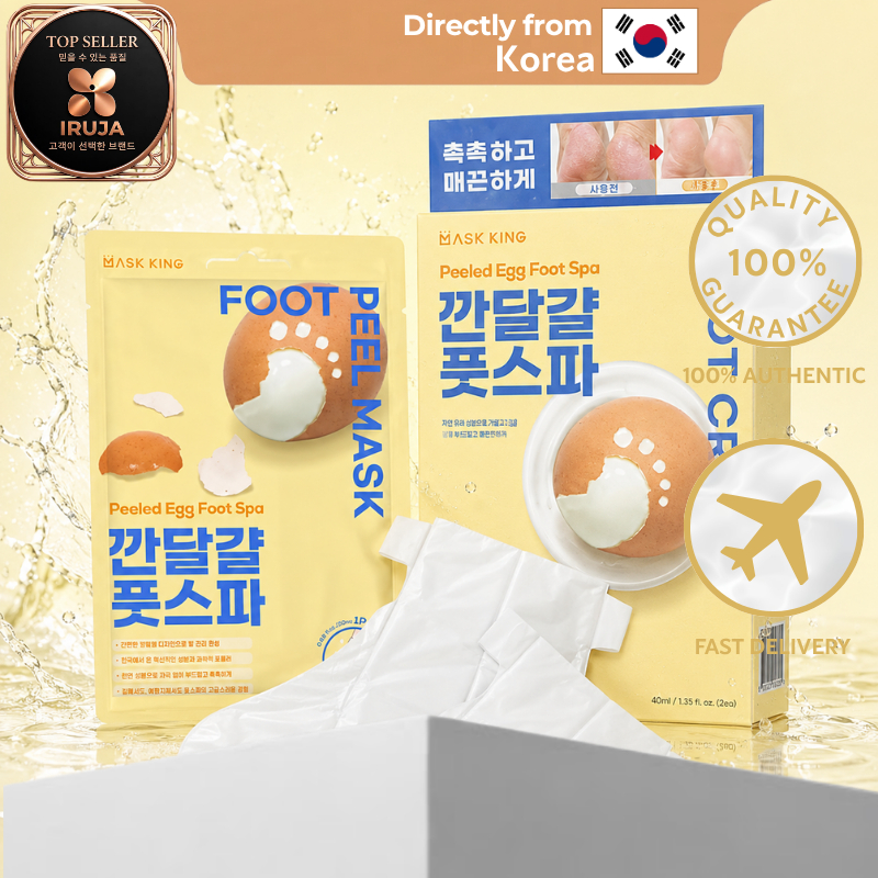 [IRUJA KOREA] Mask King Peeled Egg Foot Spa Foot Peel Mask 1P