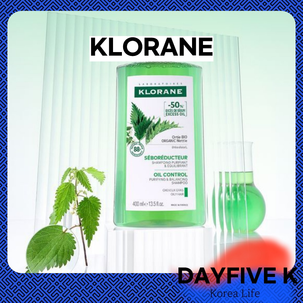 KLORANE Nettle No-Sebum Shampoo 400ml – Oily Scalp · Oil Control