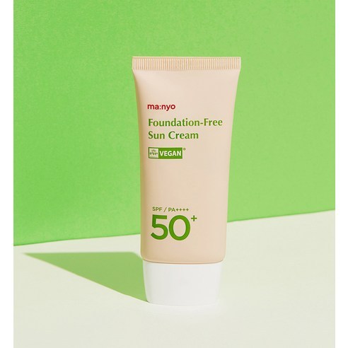 Manyo Foundation-Free Sun Cream 50ml / SPF50+ PA++++ Zinc Oxide Mineral Sunscreen / Pore Texture Cov