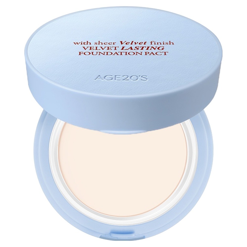 AGE20S Velvet Lasting Foundation Pact 7g Long Lasting Cushion Foundation SPF50+ PA++++