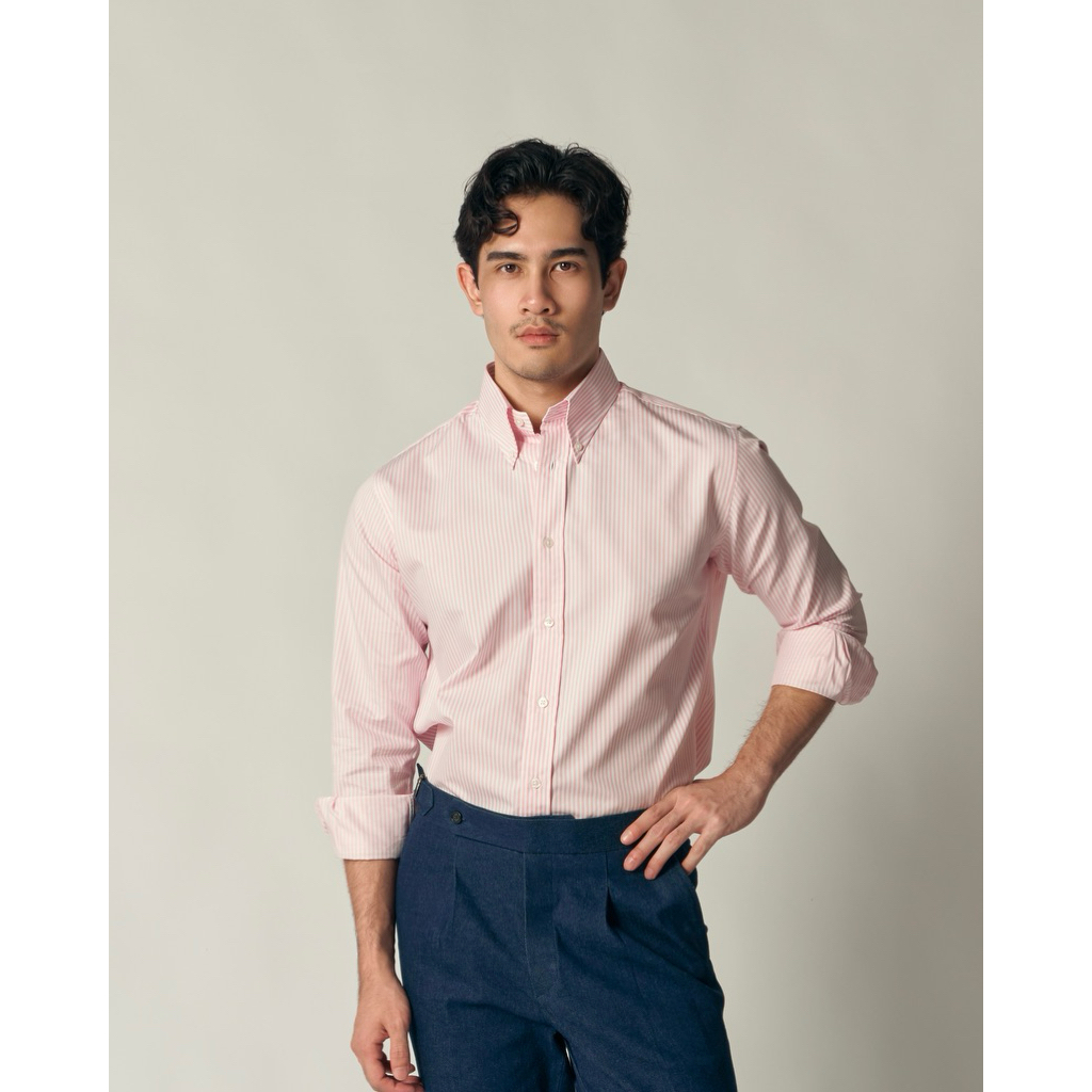 The Finery - The Parker Shirt 3 สีพิเศษ 1 เดือน เสื้อเชิ้ตผู้ชาย Slim Fit | คอปก Button Down | ผ้ายับยาก (Wrinkle-Free)