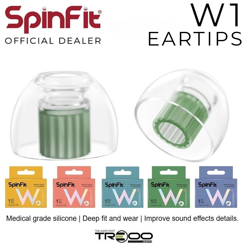 จุกหูฟังซิลิโคน SpinFit W1