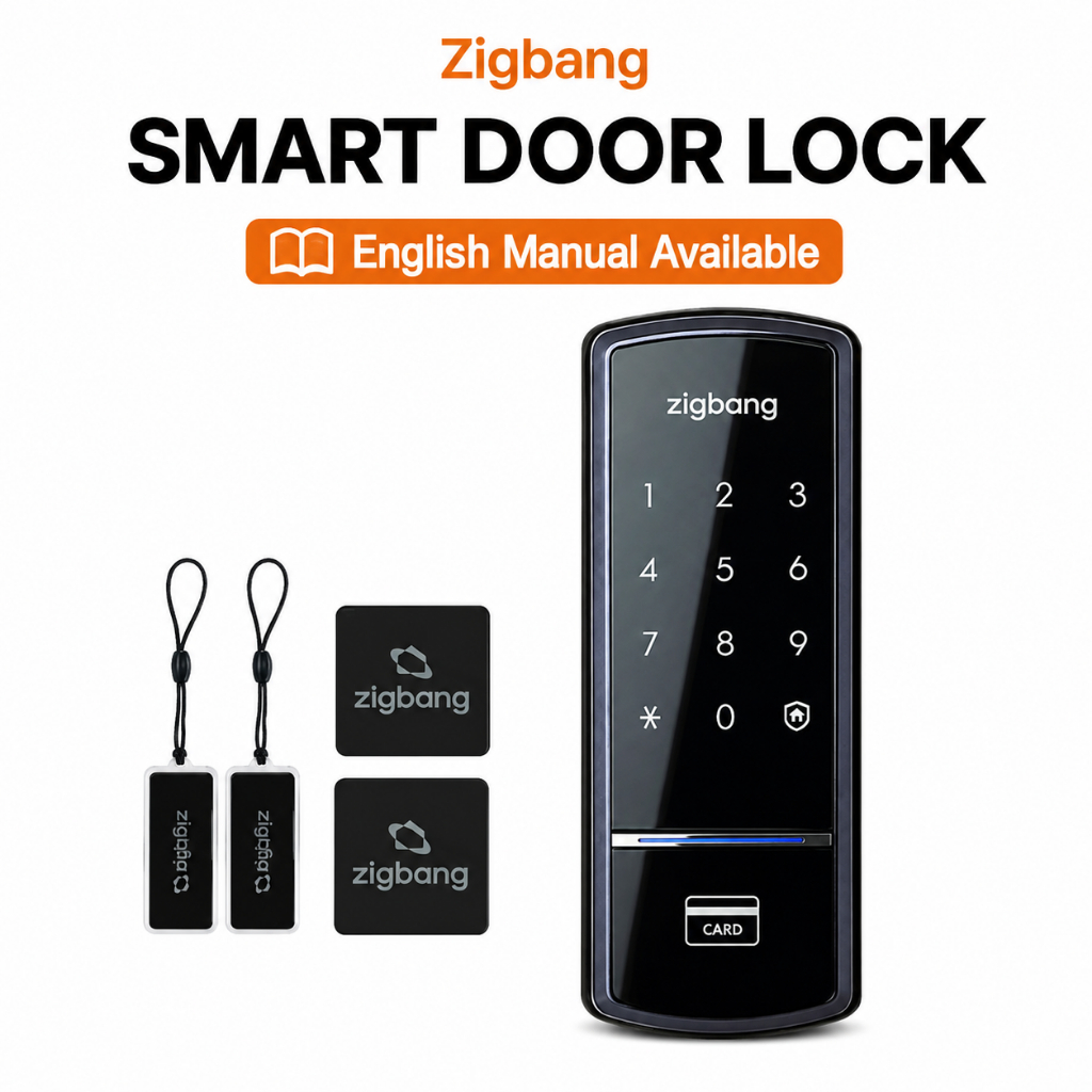 Zigbang Samsung SHS-1321 Smart Digital Door Lock RFID Card Key Access [มีคู่มือภาษาอังกฤษ]