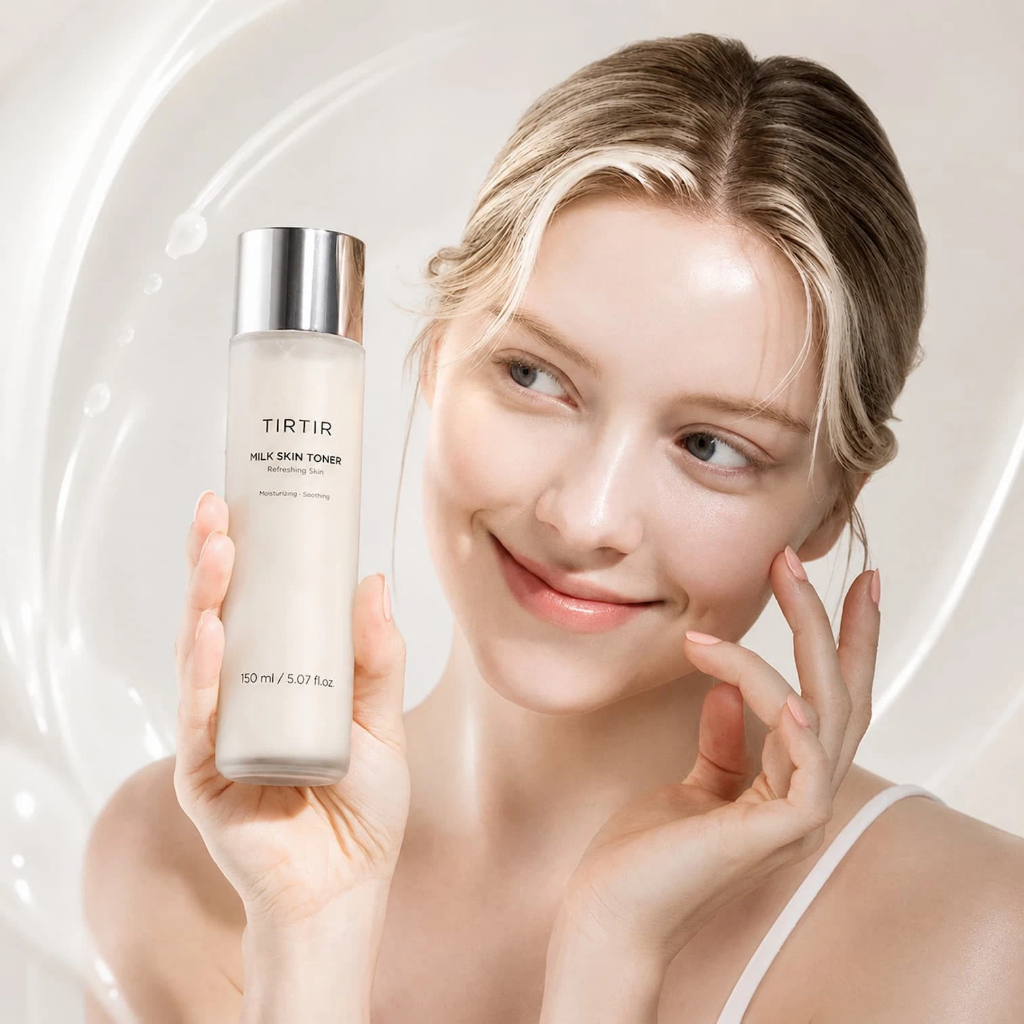 TIRTIR Milk Skin Toner 150ml น้ํามันรําข้าว Niacinamide Glass Skin Deep Hydration ใหม่