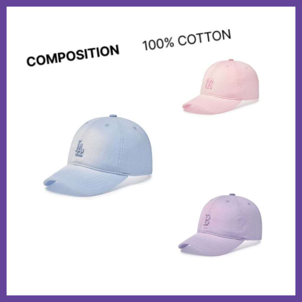 [ML2] 7FCPB136N Girls Pastel Washed Rookie Ball Cap Boston Red Sox