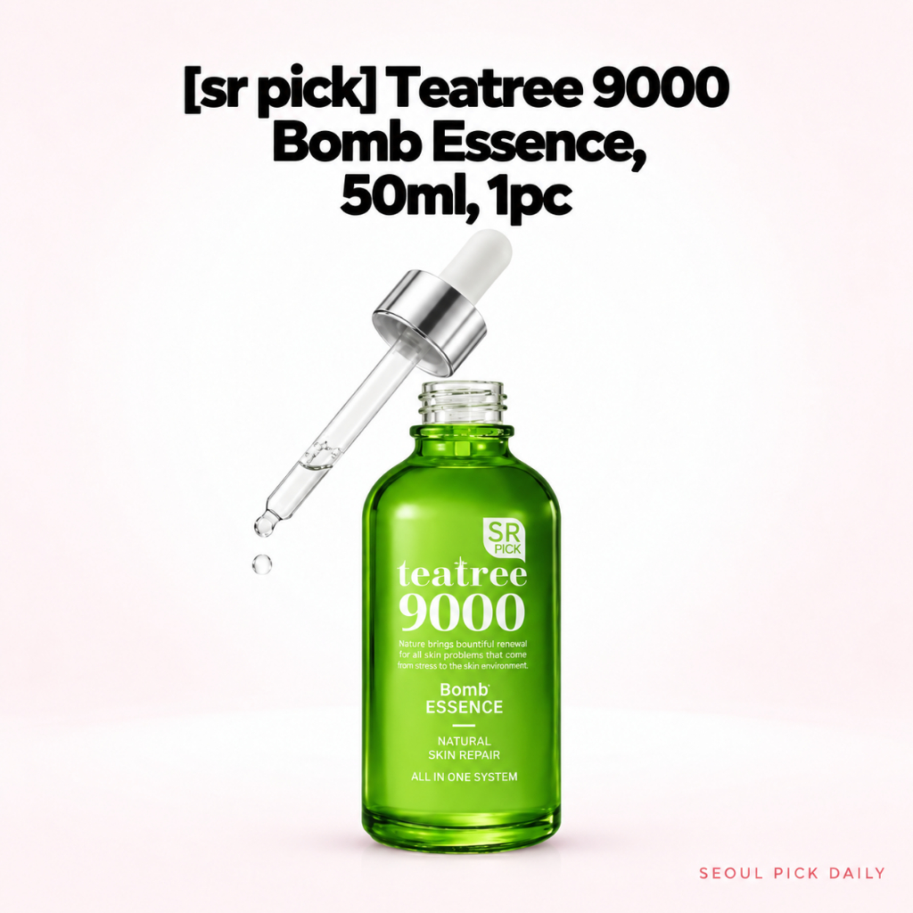 [sr Pick] Teatree 9000 Bomb Essence, 50ml, 1 ชิ้น / เอสเซ้นส์เกาหลี / รักษาสิว / ของแท้ 100% โดย Seo