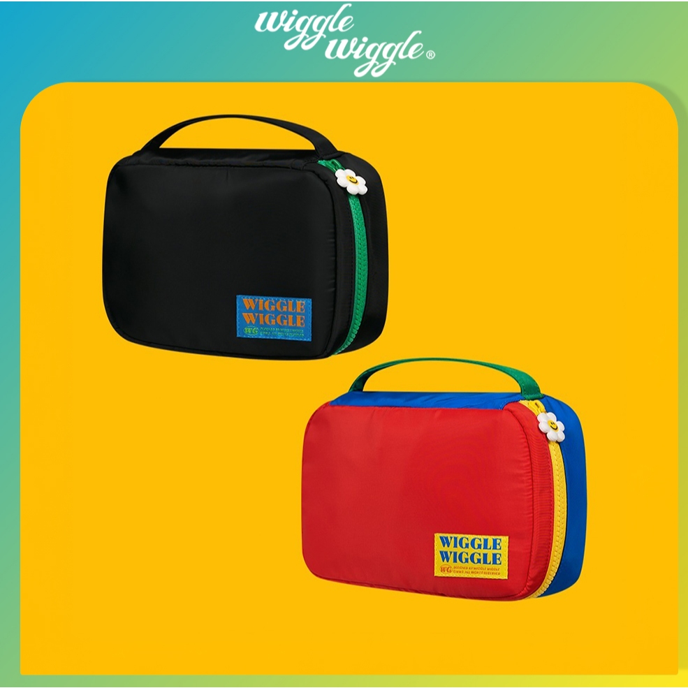 [Wiggle Wiggle] Travel Makeup Pouch – แดง / ดํา