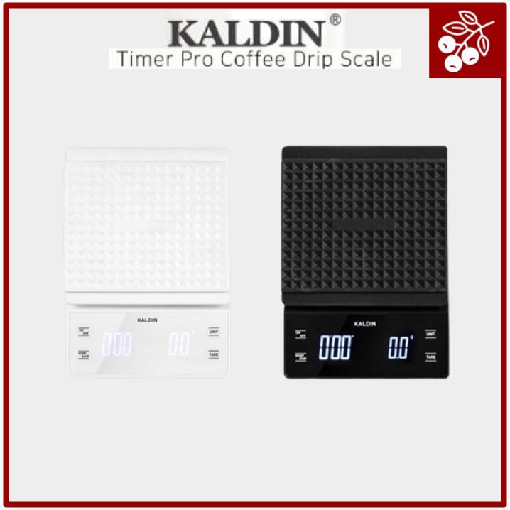 KALDIN Timer Pro Coffee Drip Scale (1318 cm)  0.1g Precision, 99:59 Timer, g/ml Display (ดํา/ขาว)
