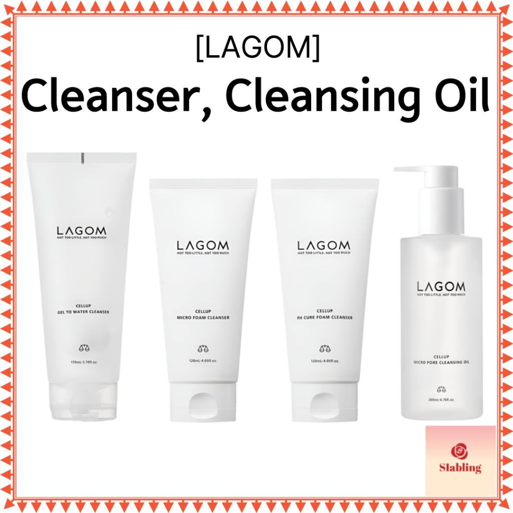 [LAGOM] Cellup Micro Foam Cleanser, คลีนซิ่งออยล์, เจลทูวอเตอร์คลีนเซอร์, โฟมล้างหน้า PH Cure