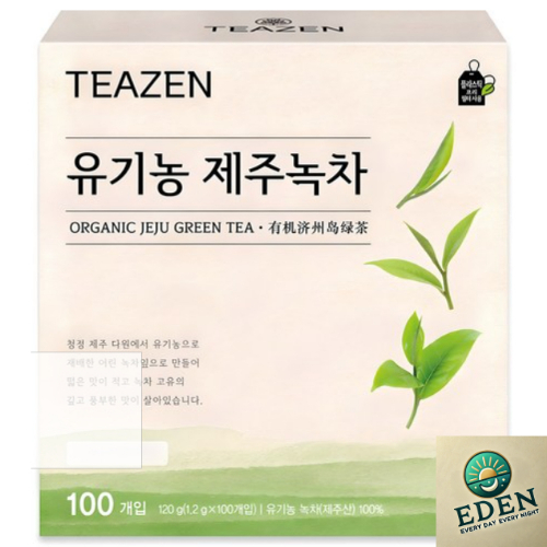 [K-Food] Teazen Organic Jeju Green Tea, 1.2g, 100ea, 2 แพ็ค