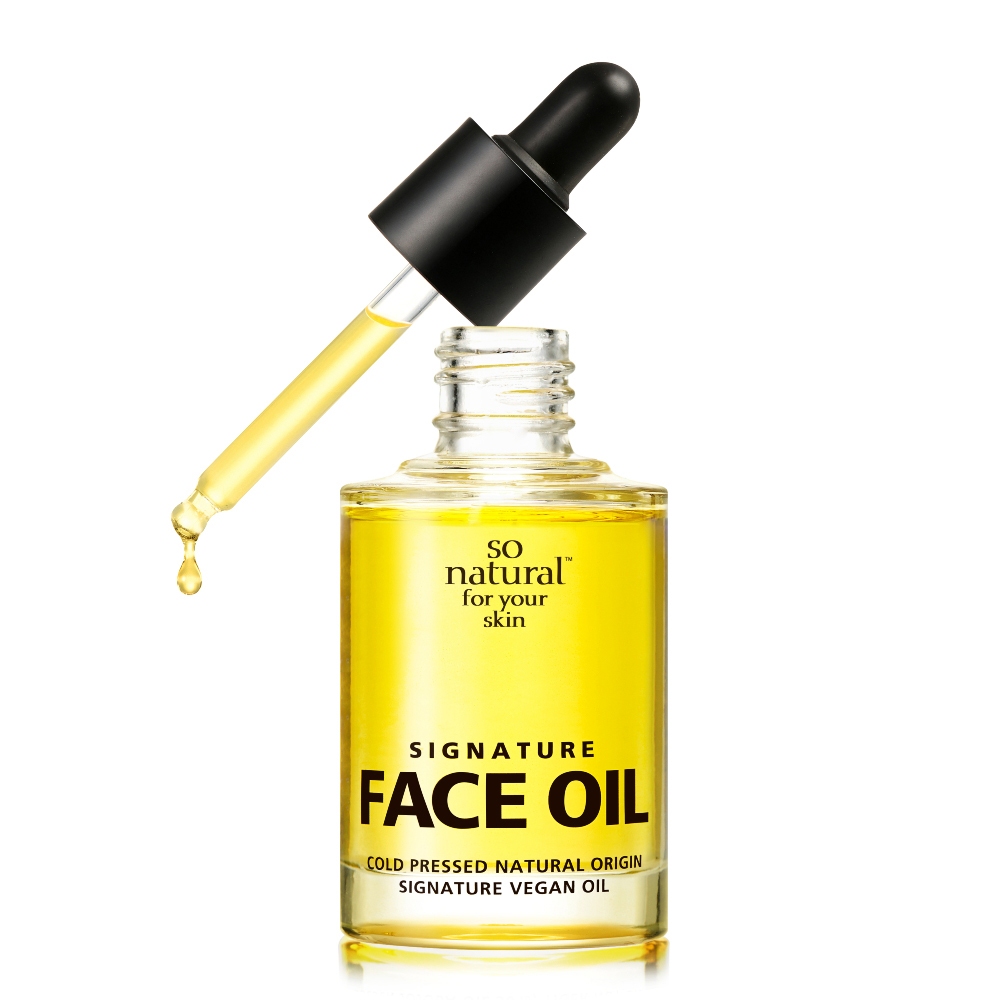 so natural Signature Face Oil 30ml 100% Natural Golden Jojoba Vegan Moisturizer