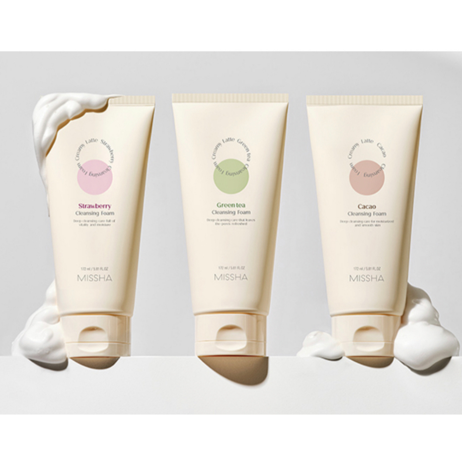 [MISSHA] โฟมล้างหน้าครีมลาเต้ 172ml