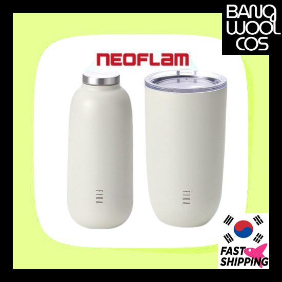 NEOFLAM Fika ถ้วยแก้วสแตนเลส 304 2 ประเภท / ถ้วยฉนวนสุญญากาศ ผลิตภัณฑ์ดั้งเดิม