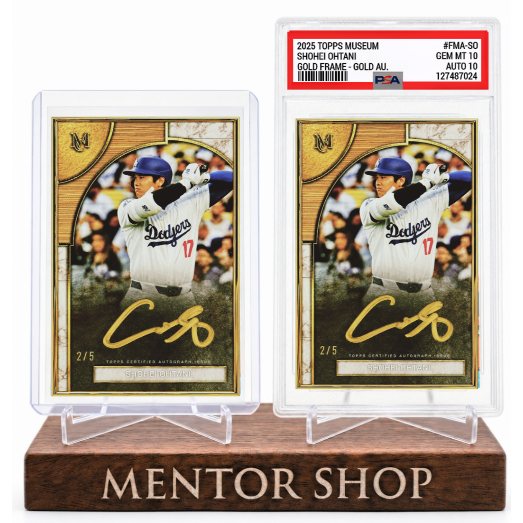 [ร้านเมนเตอร์] ✨ Shohei Ohtani 2025 Museum Gold Frame Custom Facsimile Autograph Card – สะสมกรอบทองร