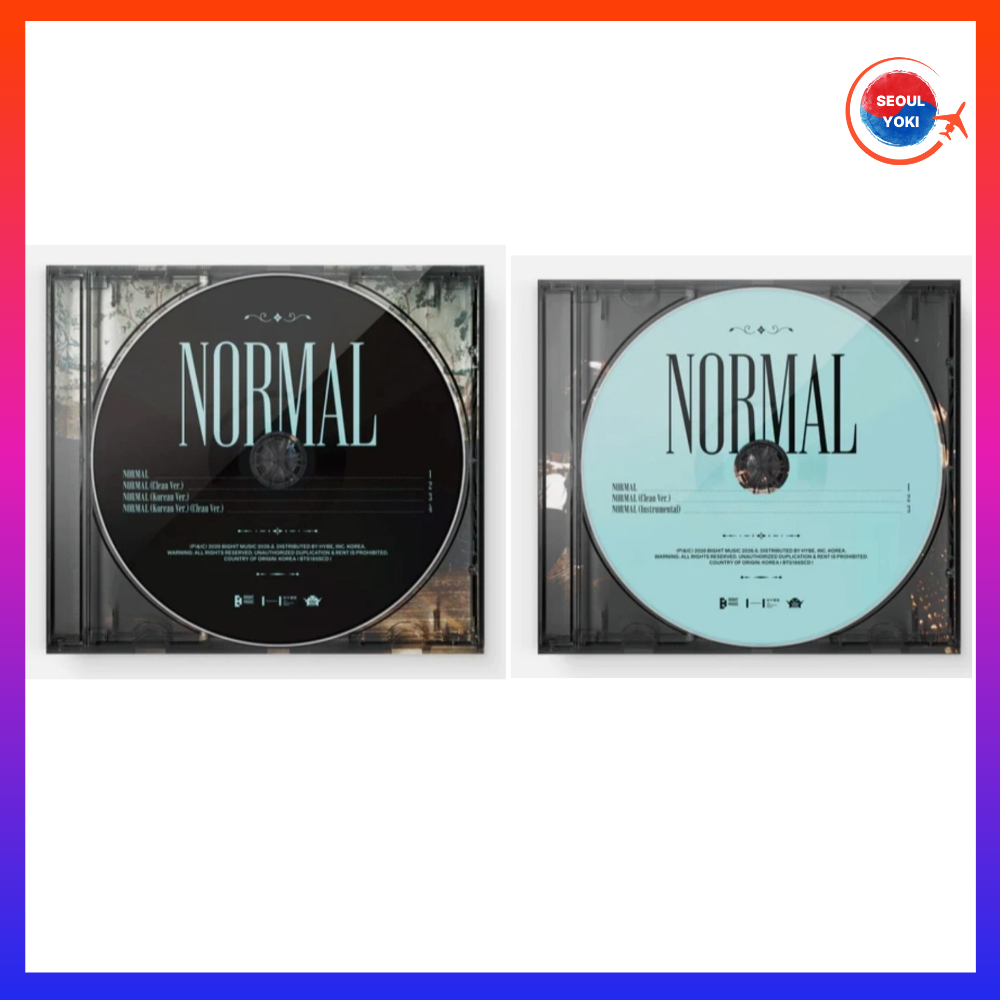 BTS NORMAL ORIGINAL & KOREAN VERSION SINGLE CD+ORIGINAL & INSTRUMENTAL SINGLE CD