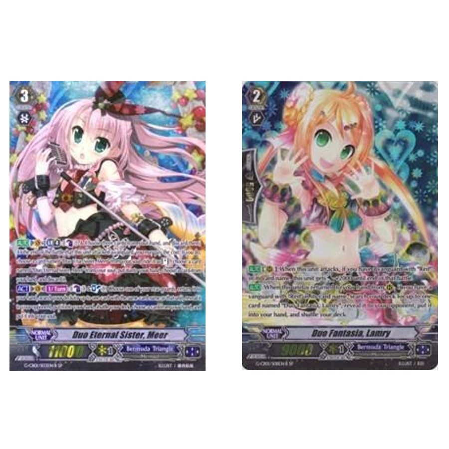 การ์ดแวนการ์ดภาษาอังกฤษ Duo Eternal Sister, Meer G-CB01/S03EN B - SP /Duo Fantasia, Lamry G-CB01/S08