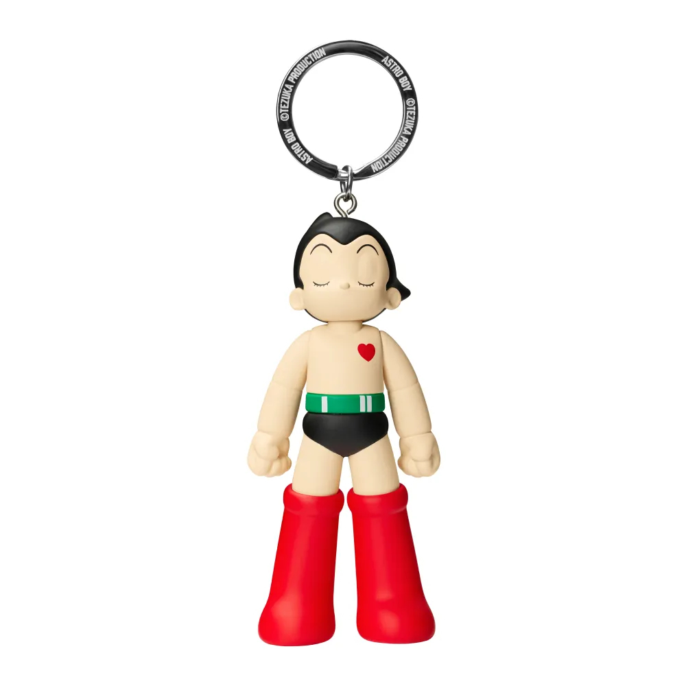 Original Astro Boy รูปพวงกุญแจ PVC ตัวอักษรผู้ถือกุญแจกระเป๋า Charm พวงกุญแจ