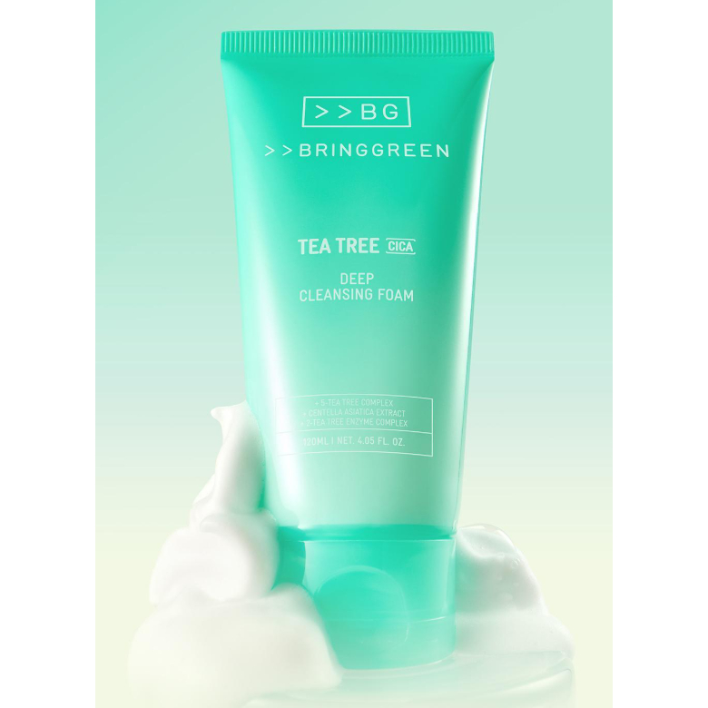 [bringgreen] โฟมล้างหน้า Tea Tree Deep 200ml, 1 ชิ้น / โฟมล้างหน้าเกาหลี /
