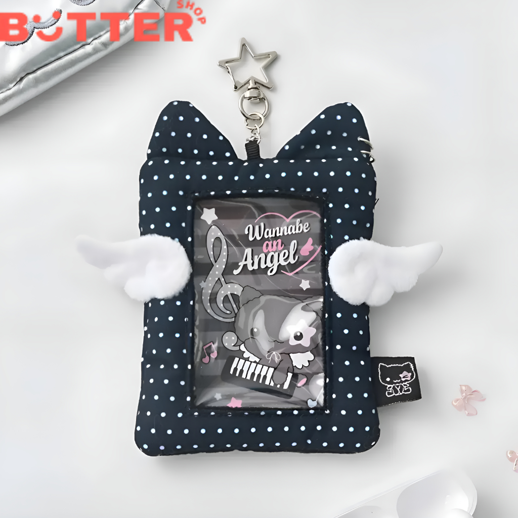 [Butter Shop] Angel Kiki Photocard Keyring Black, พวงกุญแจ Angel Kiki Photocard สีดํา 1313cm | ที่ใส