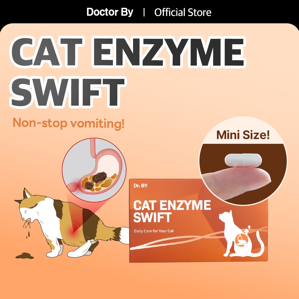 [Doctor By] CAT ENZYME SWIFT Cat Digestive Enzyme Vomiting Nuffan Digestive & Appetite Support (60 แ