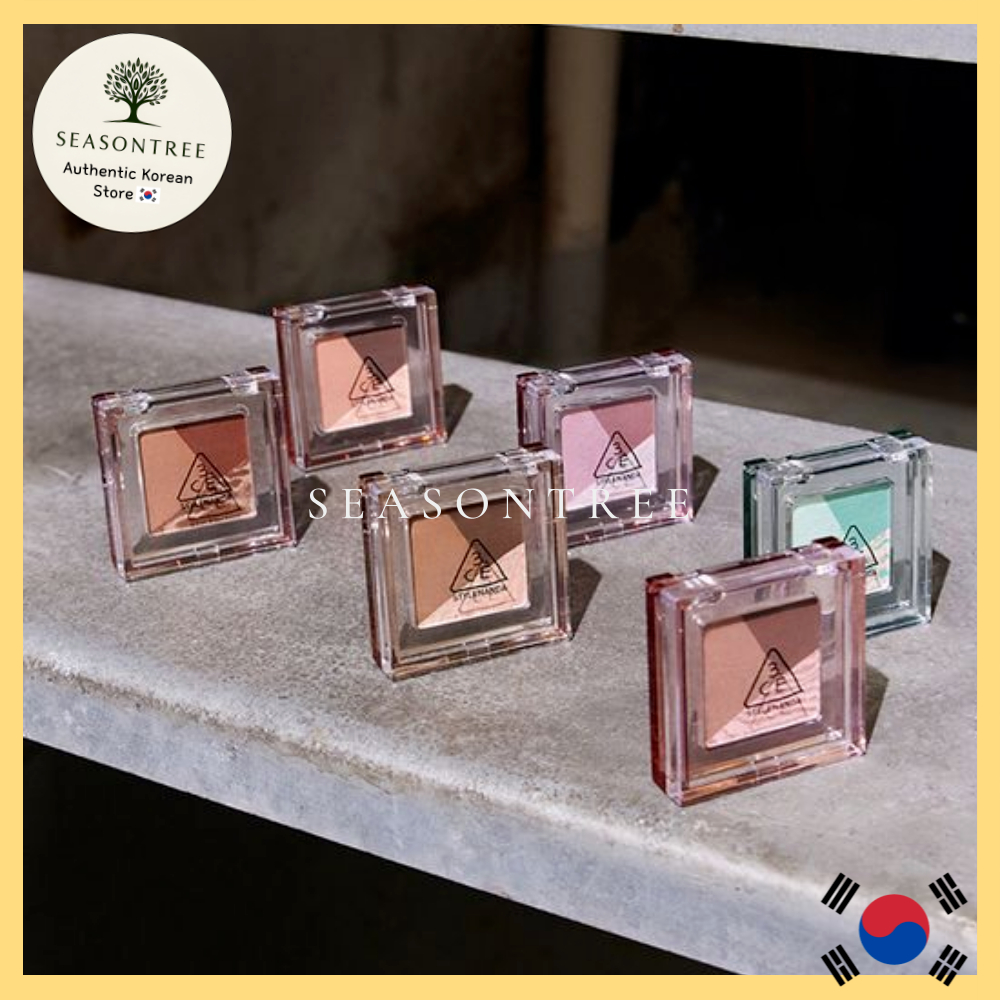 [3CE] Color Grid Eyeshadow – 9 เฉดสี (Lost in Pink / Peach Glaze / Mauve Like )