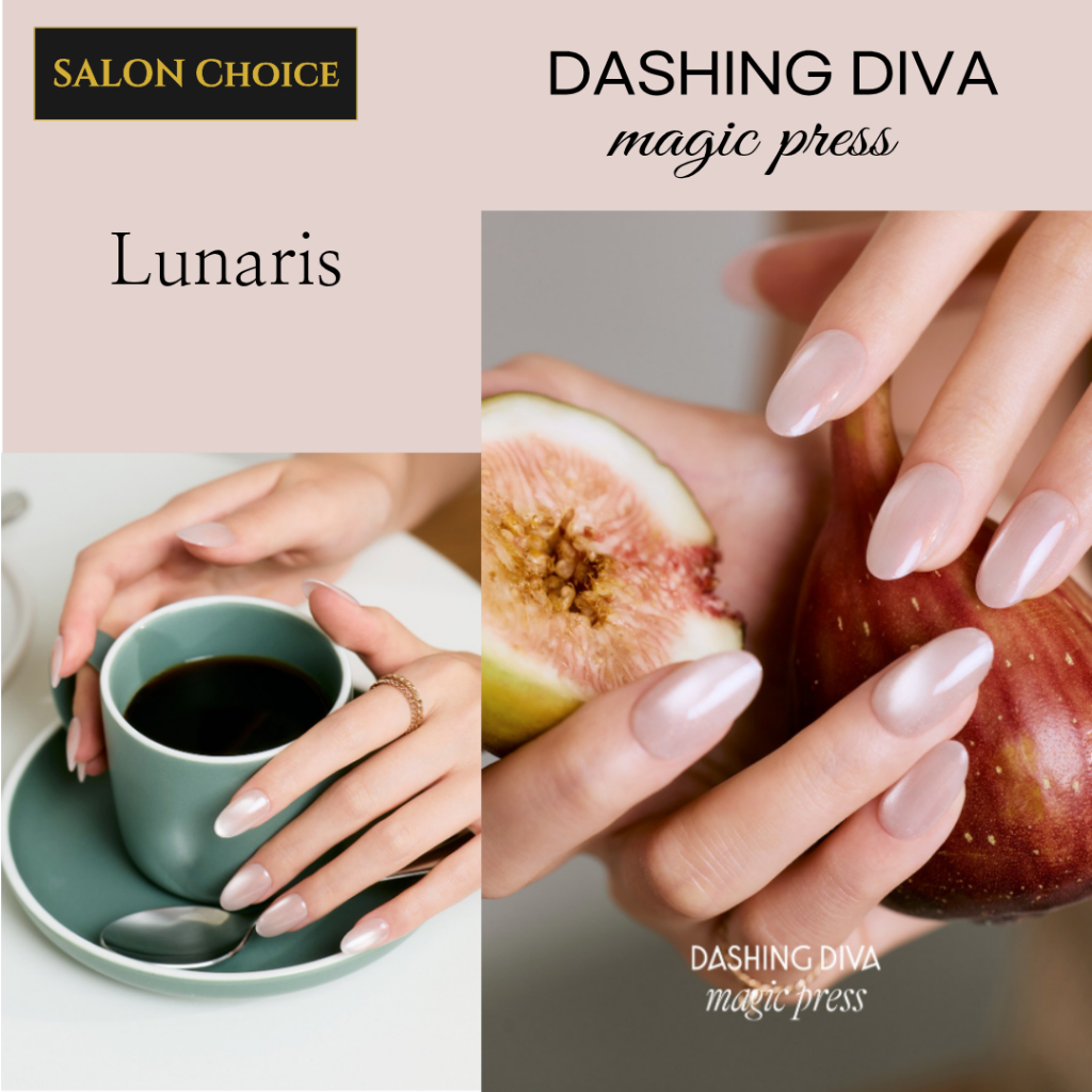 [Salon Choice] DASHING DIVA Magic Press Almond Press-On Nails (Lunaris / Lilt / Silhouette) - สินค้า