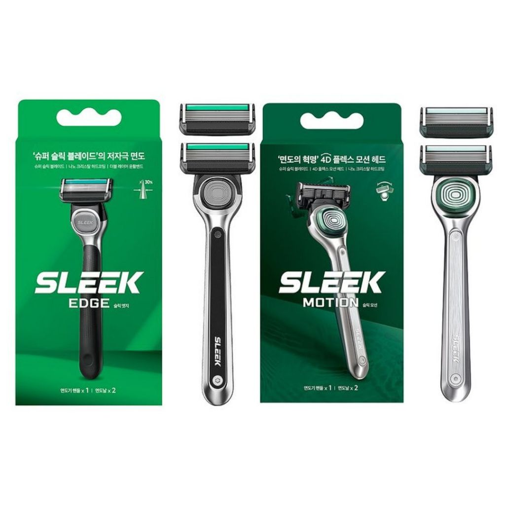 Dorco Slim edge / motion razor blade cartridge โกนหนวดผู้ชายกรูมมิ่ง