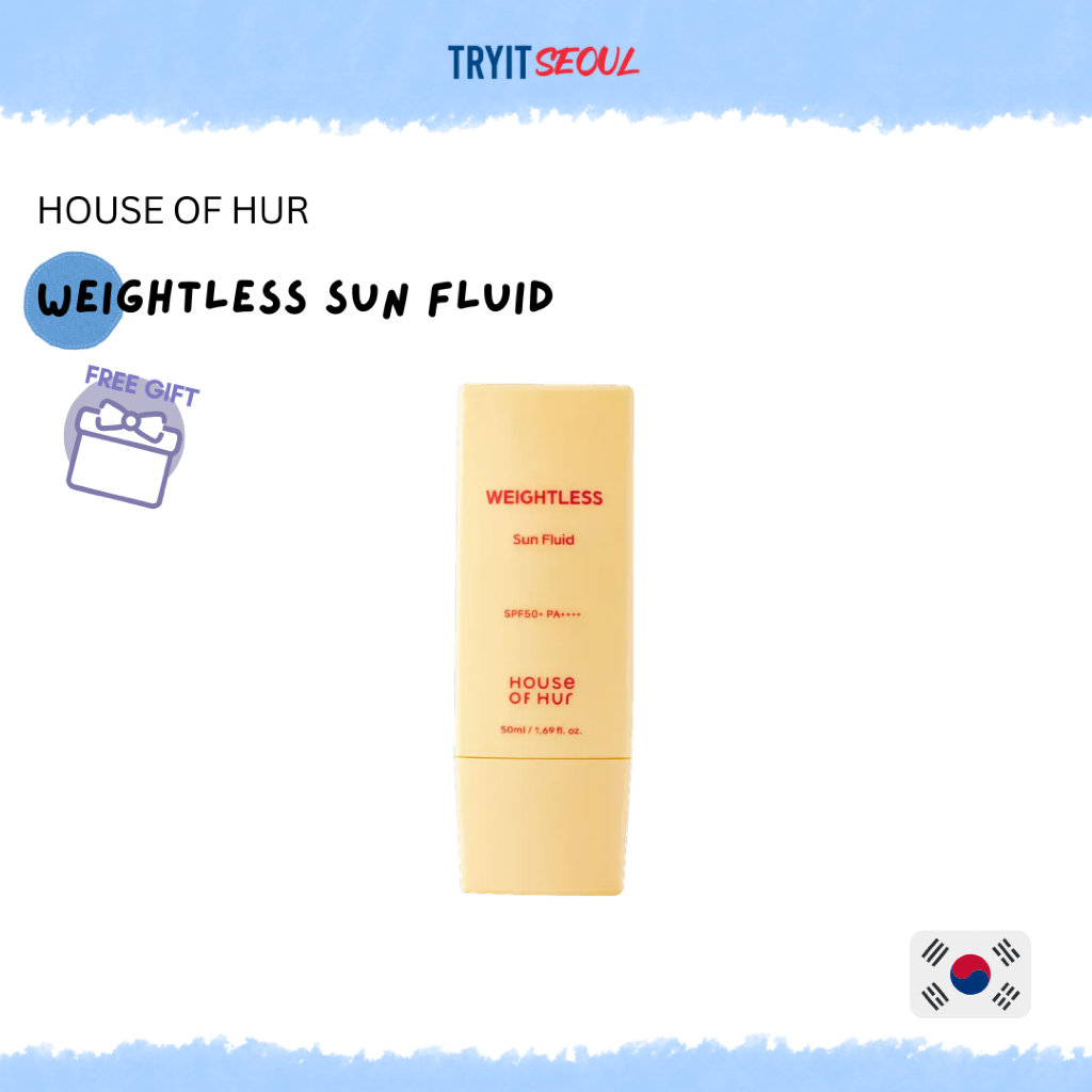 [HOUSE OF HUR] Weightless Sun Fluid 50ml | กันแดดเกาหลี K-beauty