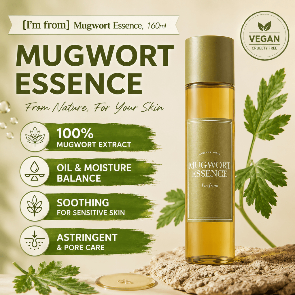 [ฉันมาจาก] Mugwort Essence, 160ml, 1pc | Mugwort Skincare | ให้ความชุ่มชื้นอย่างล้ําลึก บางเบาCalmingSoothing | เค-ความงาม