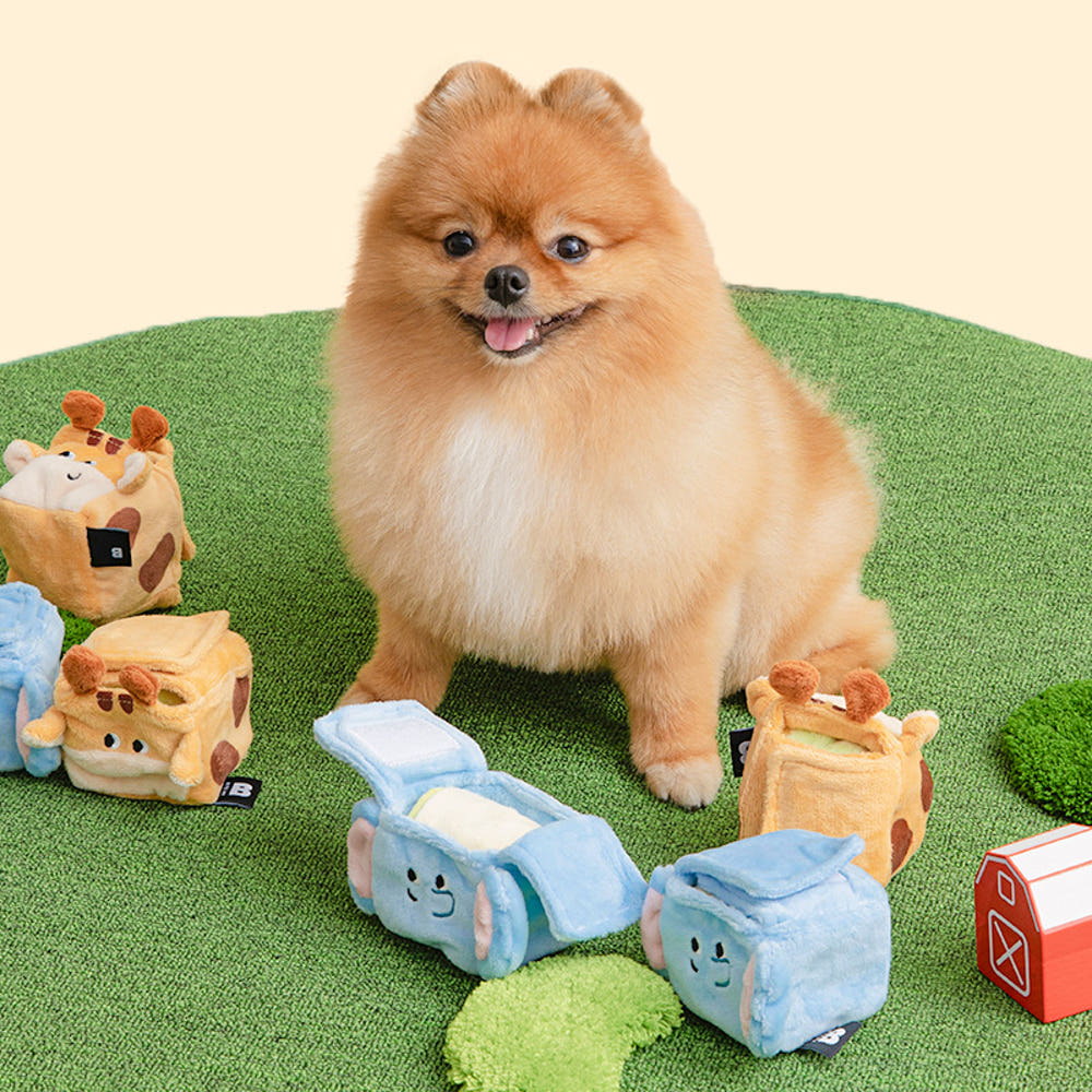 BITE ME Square Pocket Nosework Toy (ยีราฟและช้าง)