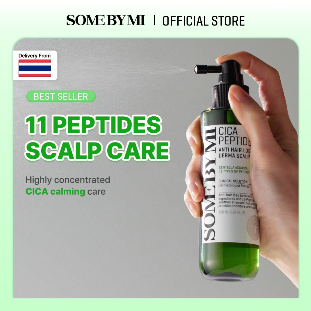 SOME BY MI Cica Peptide Anti Hair Loss Derma Scalp Tonic [150ml], สำหรับหนังศีรษะแพ้ง่าย, บรรเทาอาการผมร่วง