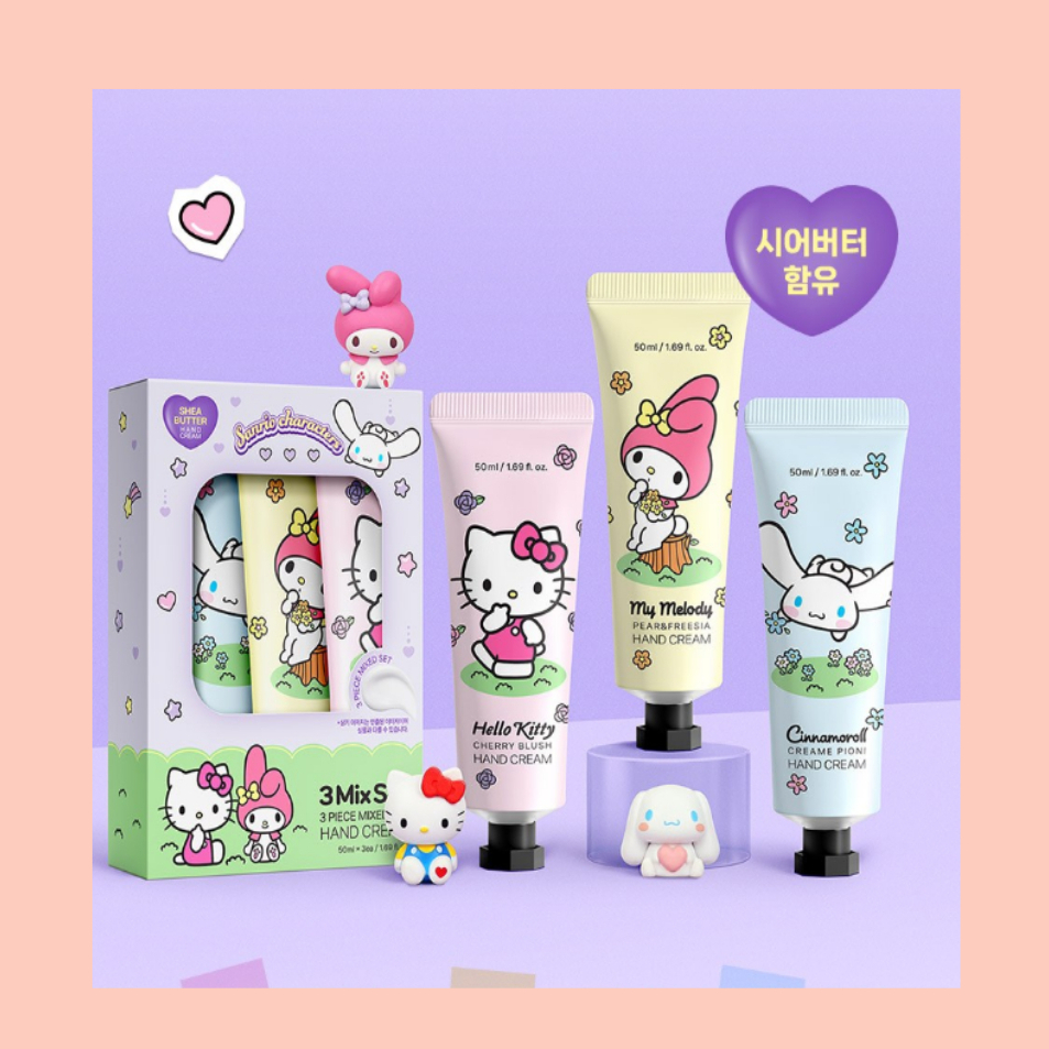[Artex] Sanrio Hand Cream Set 50ml  3