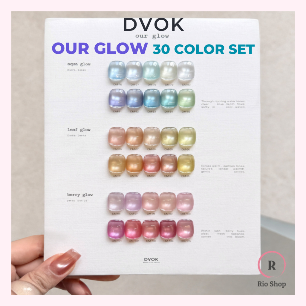 DVOK Our Glow Glassy Magnetic Gel – ชุด 30 สี