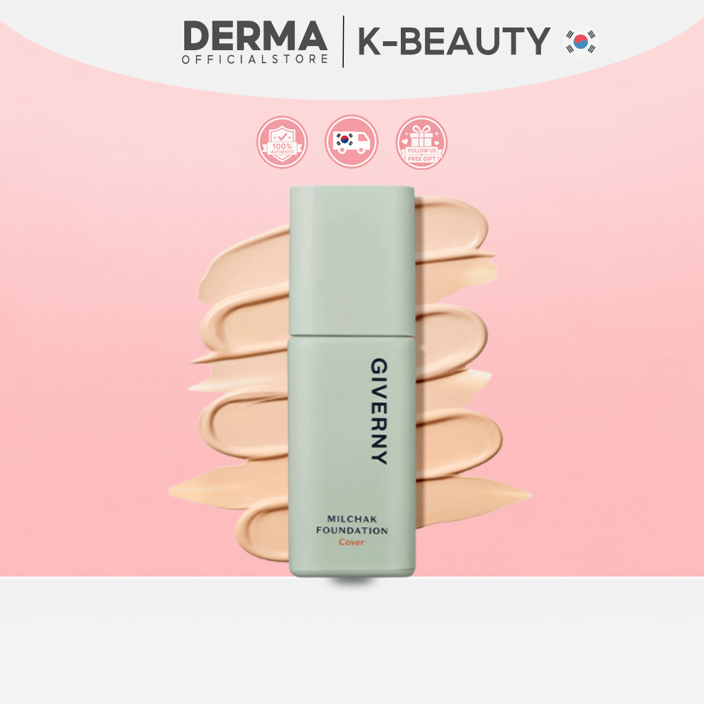 GIVERNY Milchak Foundation Cover 30ml SPF30 PA++ / 6 สี / K-Beauty