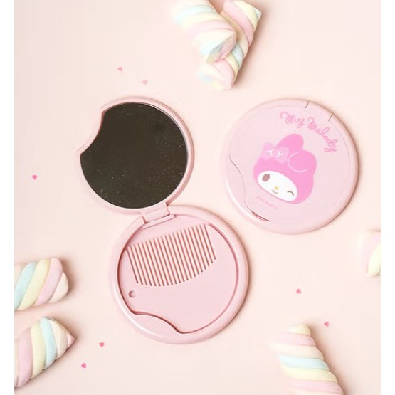 [Daiso Korea]My Melody Comb & Mirror Set[Daiso x Sanrio]